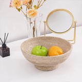 Travertine Fruit Dish for Dining Table & Kitchen Counter - Serving Bowls