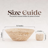 Travertine Incense Holder For Living Room & Home Décor - Incense Burner