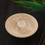 Travertine Incense Holder For Living Room & Home Décor - Incense Burner