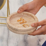 Travertine Jewelry Tray Earring Display & Jewelry Organizer - Decorative Tray Room Décor