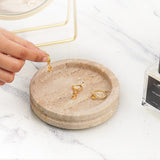 Travertine Jewelry Tray Earring Display & Jewelry Organizer - Decorative Tray Room Décor