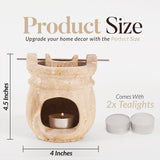 Marble Oil Burner For Room & Home Décor - Wax Warmer Home Fragrance