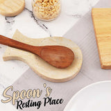 Travertine Spoon Rest For Kitchen Gadgets & Countertop - Spoon Holder