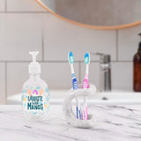 Travertine Marble Toothbrush Holders For Bathroom Counter Organizer - Toothpaste Holder