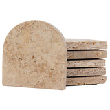 Travertine Warming Coffee Mug Coasters for Office & Coffee Table - Home Décor