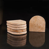 Travertine Warming Coffee Mug Coasters for Office & Coffee Table - Home Décor