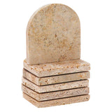 Travertine Warming Coffee Mug Coasters for Office & Coffee Table - Home Décor